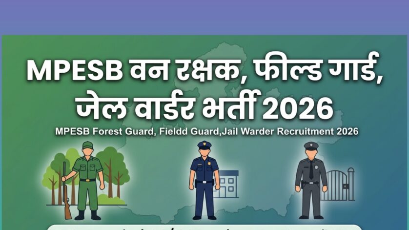MPESB वन रक्षक, फील्ड गार्ड, जेल वार्डर भर्ती 2026 – 1679 पदों के लिए आवेदन, 10th/12th योग्यता, अंतिम तिथि 30 अप्रैल 2026 | RozgarGuide.in Sarkari Naukri Update