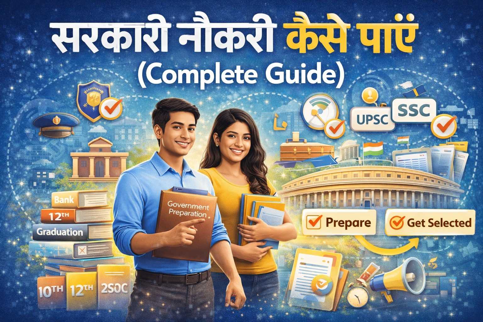Sarkari Naukri Kaise Paaye attractive guide SSC UPSC bank exam preparation students