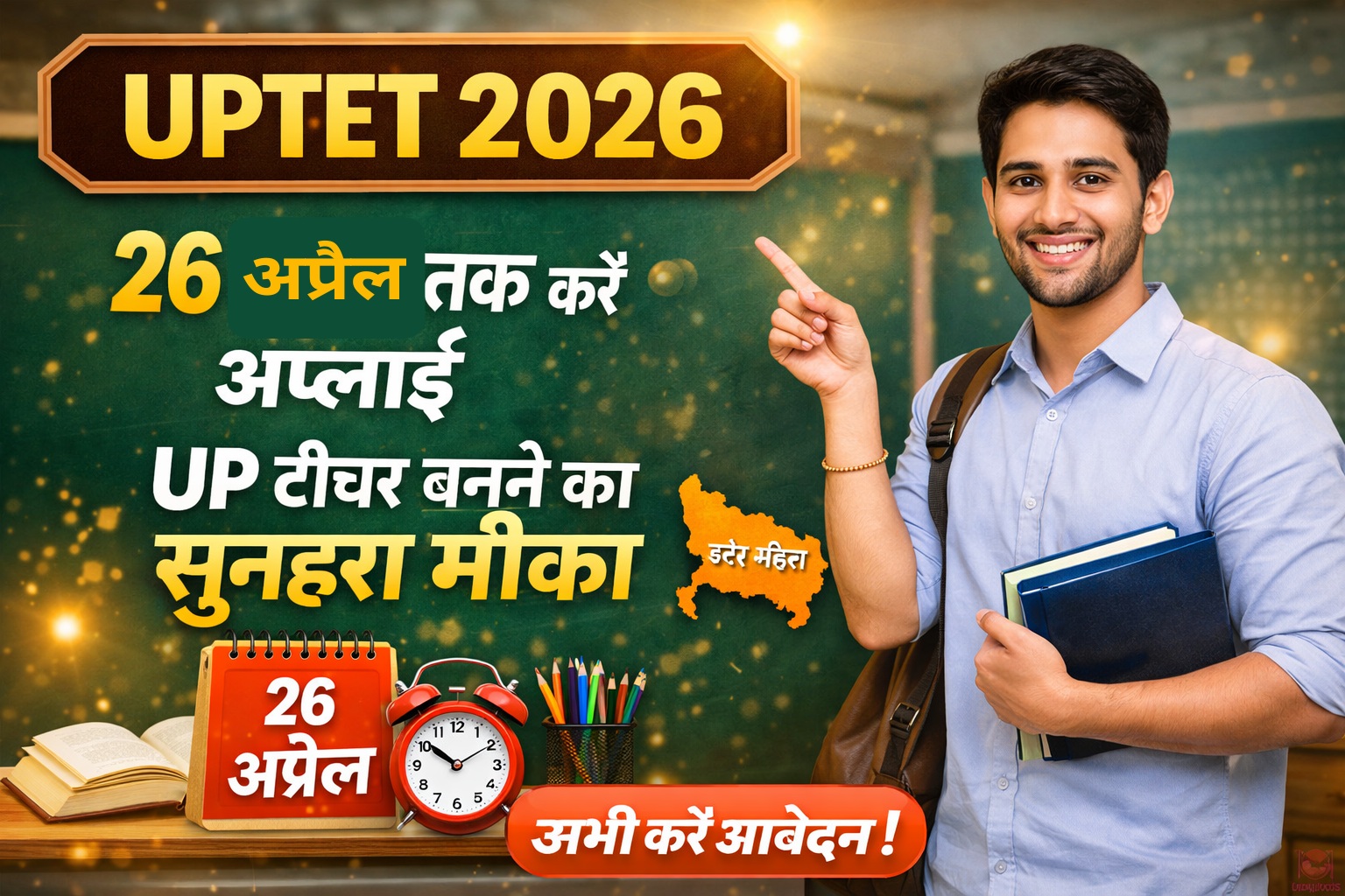 UPTET 2026 apply now Hindi image