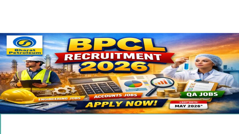 BPCL Recruitment 2026 engineering accounts QA jobs Bharat Petroleum vacancy image