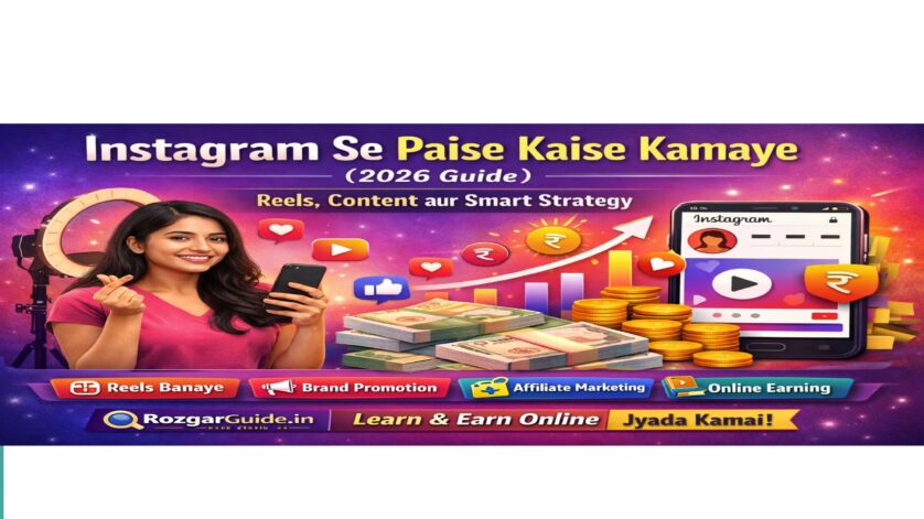 Instagram se paise kaise kamaye 2026 guide – reels, brand promotion aur affiliate marketing se online earning