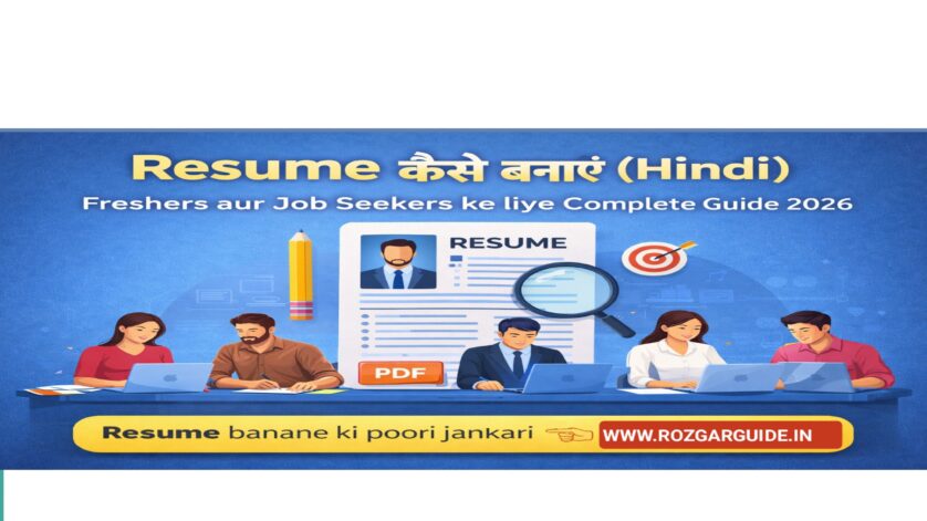 Resume kaise banaye Hindi guide feature image for freshers job seekers resume format PDF