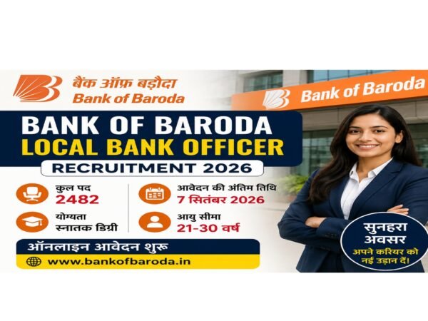 Bank of Baroda Local Bank Officer Recruitment 2026 – 2482 पद
