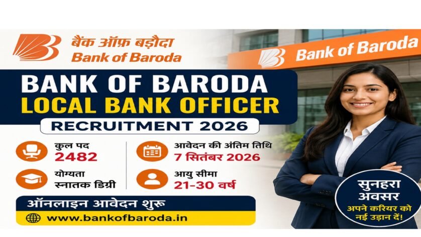 Bank of Baroda Local Bank Officer Recruitment 2026 тАУ 2482 рдкрдж