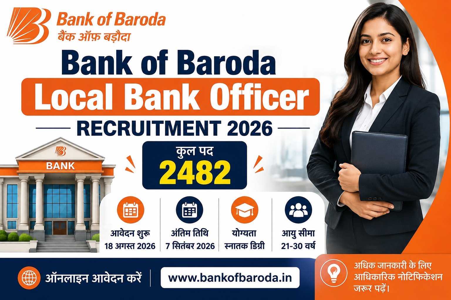 Bank of Baroda Local Bank Officer Recruitment 2026 тАУ 2482 Vacancies
