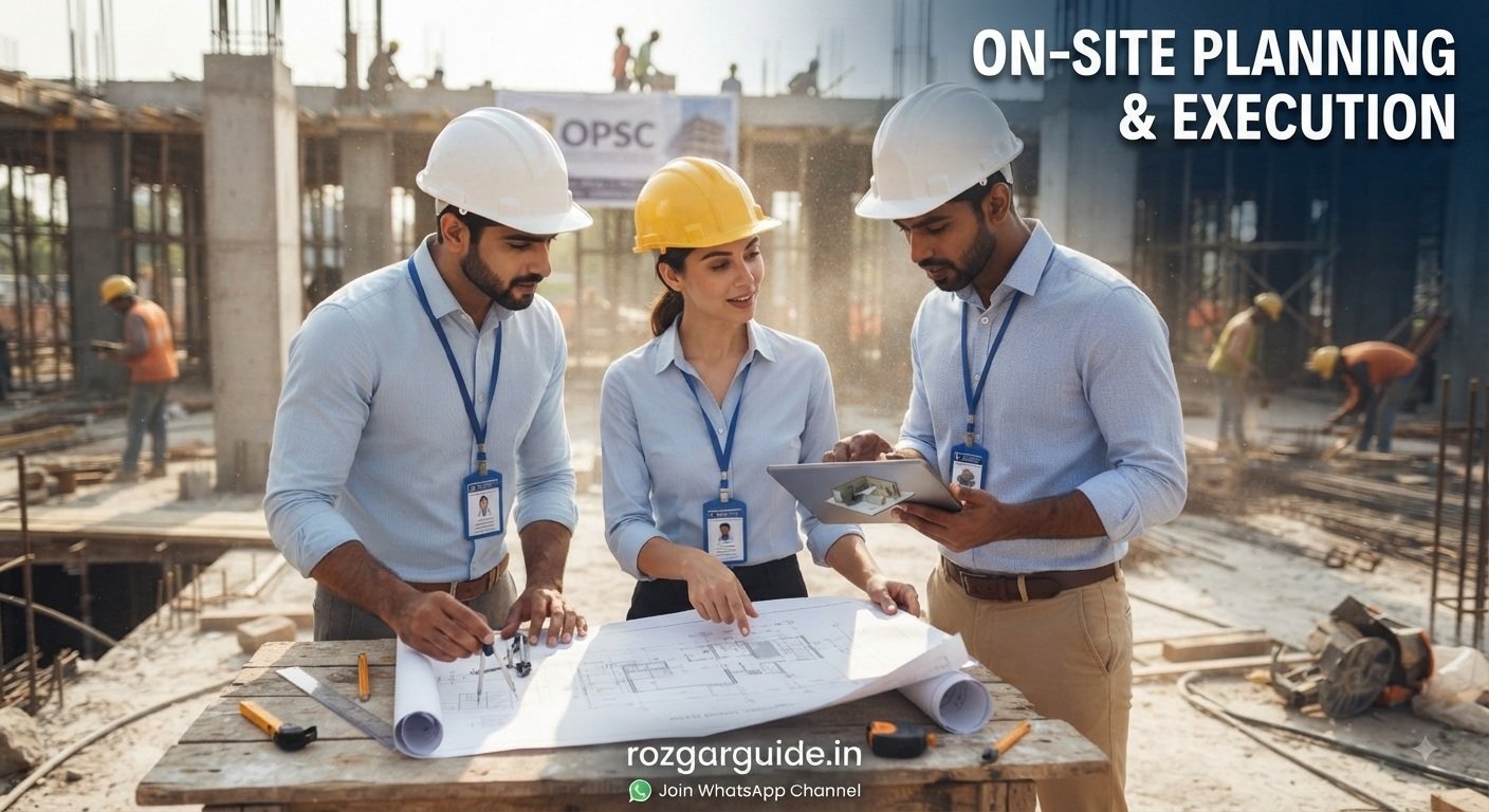 OPSC AEE Civil Engineers On-Site Planning Execution Blueprint Tablet - Rozgar Guide